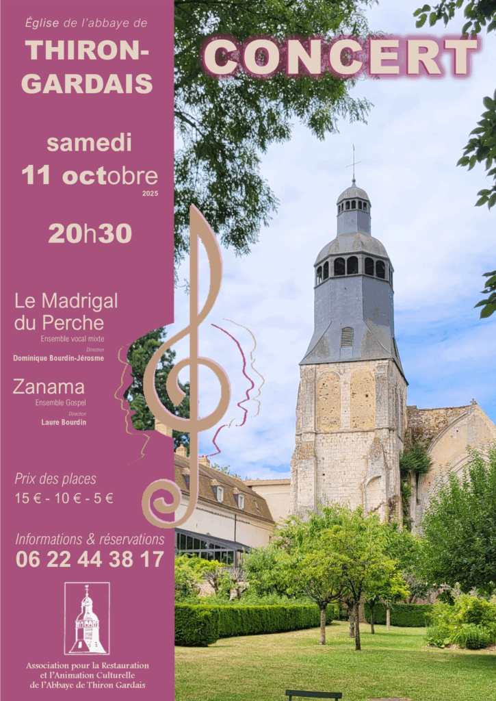 Madrigal du Perche Polymnia Ventadour Concert Thiron-Gardais 11 octobre 2025 Zanama