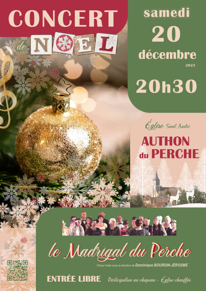 Concert Noël Authon du Perche 20 décembre 2025