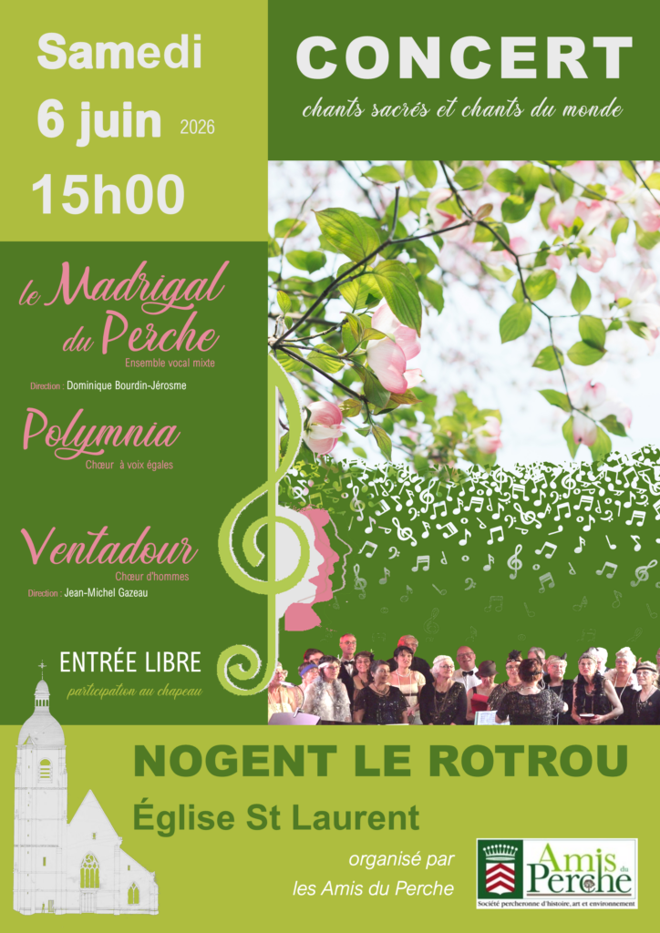 affichenogentlerotrou6juin2026 Concert Nogent Le Rotrou 6 juin 2026 Les Amis du Perche
