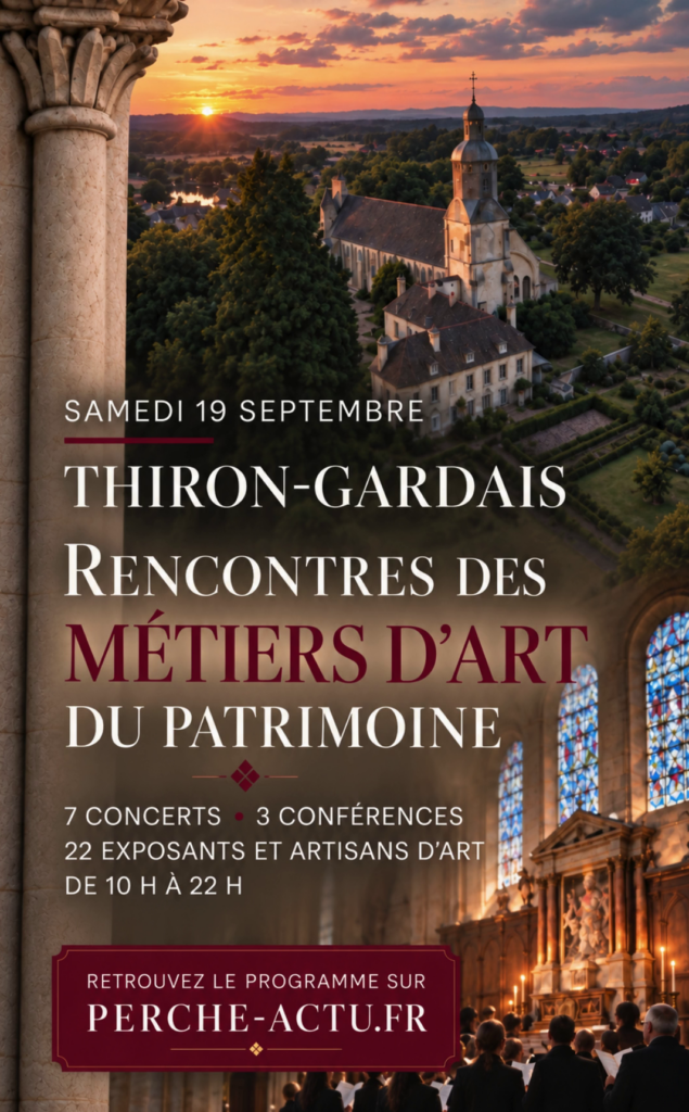 Concert Thiron-Gardais Rencontre Métiers d'art Journées Patrimoine 19 septembre 2026 Stéphane Bern Madrigal du Perche Polymnia Ventadour